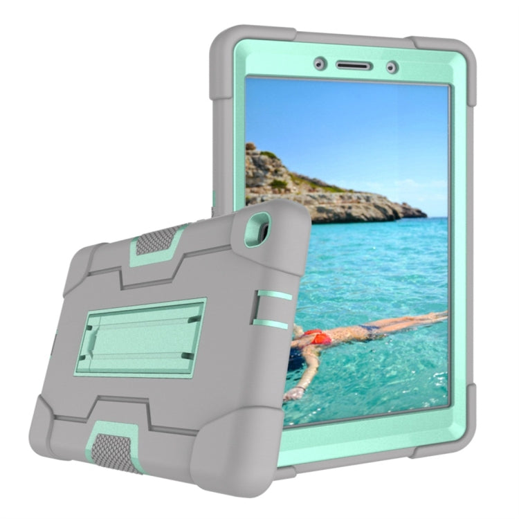 For Galaxy Tab A 8.0 (2019) T290  Contrast Color Silicone + PC Combination Case with Holder