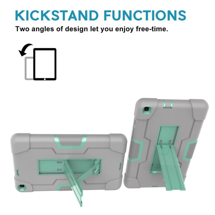 For Galaxy Tab A 8.0 (2019) T290  Contrast Color Silicone + PC Combination Case with Holder