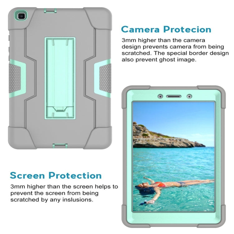 For Galaxy Tab A 8.0 (2019) T290  Contrast Color Silicone + PC Combination Case with Holder