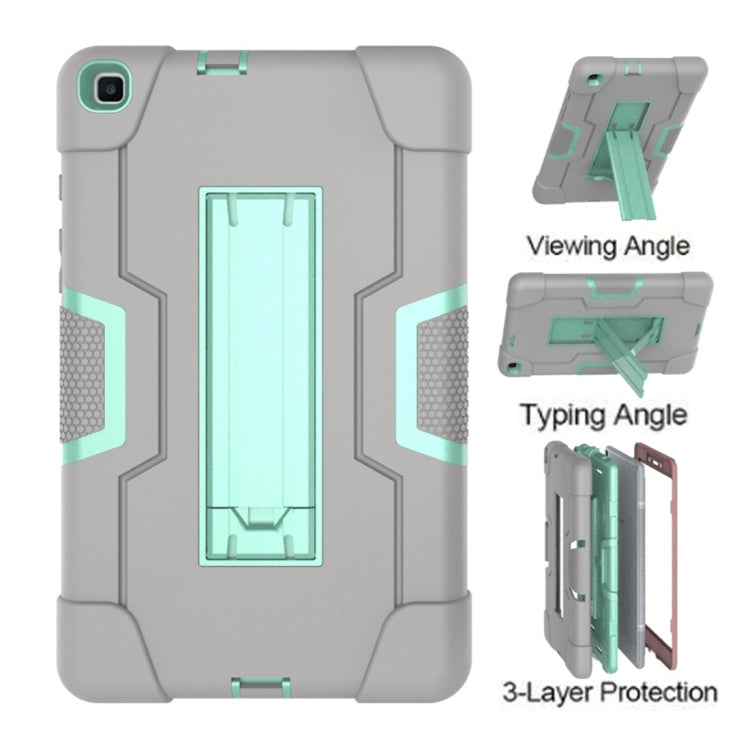 For Galaxy Tab A 8.0 (2019) T290  Contrast Color Silicone + PC Combination Case with Holder
