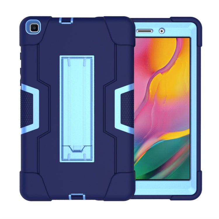 For Galaxy Tab A 8.0 (2019) T290  Contrast Color Silicone + PC Combination Case with Holder