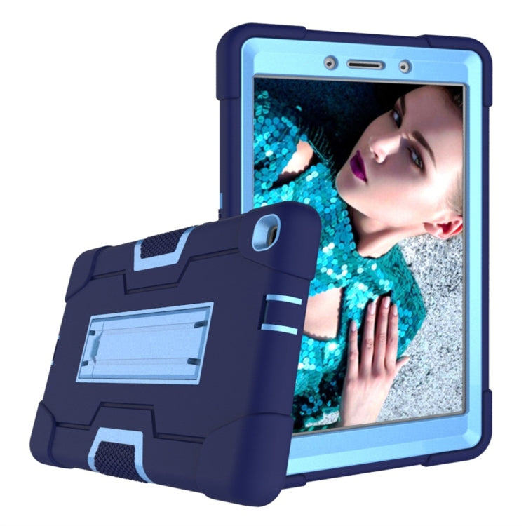 For Galaxy Tab A 8.0 (2019) T290  Contrast Color Silicone + PC Combination Case with Holder