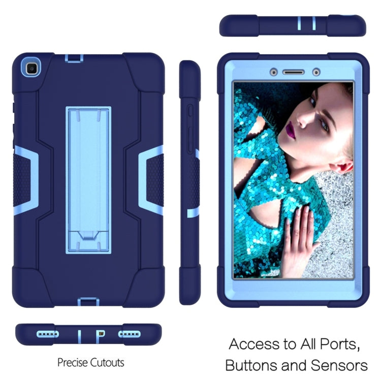 For Galaxy Tab A 8.0 (2019) T290  Contrast Color Silicone + PC Combination Case with Holder