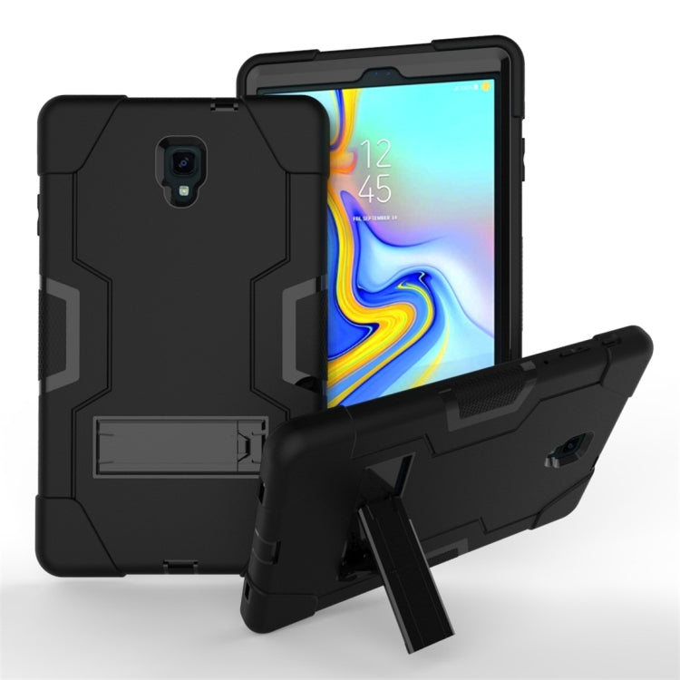 For Galaxy Tab A 10.5 T590  Contrast Color Silicone + PC Combination Case with Holder