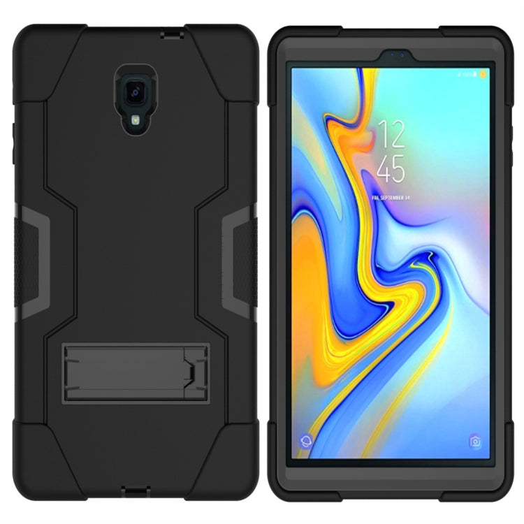For Galaxy Tab A 10.5 T590  Contrast Color Silicone + PC Combination Case with Holder