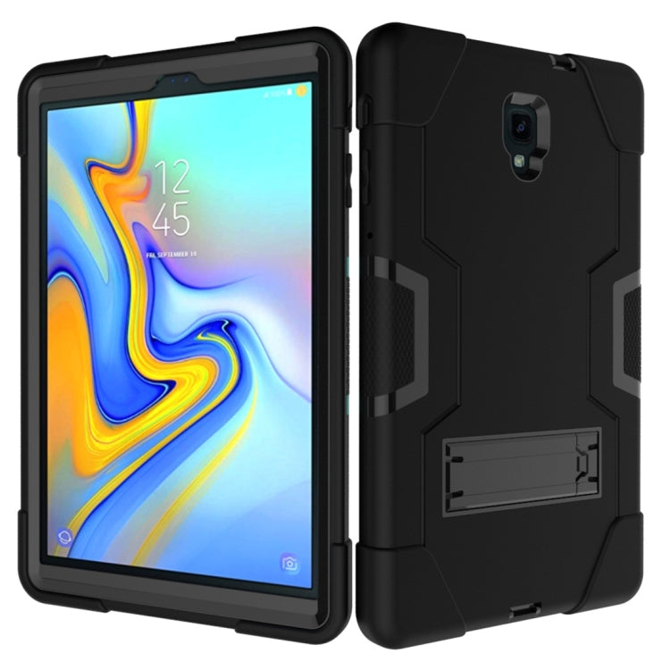 For Galaxy Tab A 10.5 T590  Contrast Color Silicone + PC Combination Case with Holder