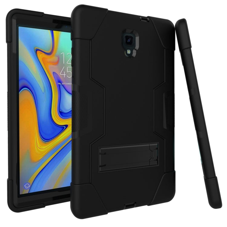 For Galaxy Tab A 10.5 T590  Contrast Color Silicone + PC Combination Case with Holder