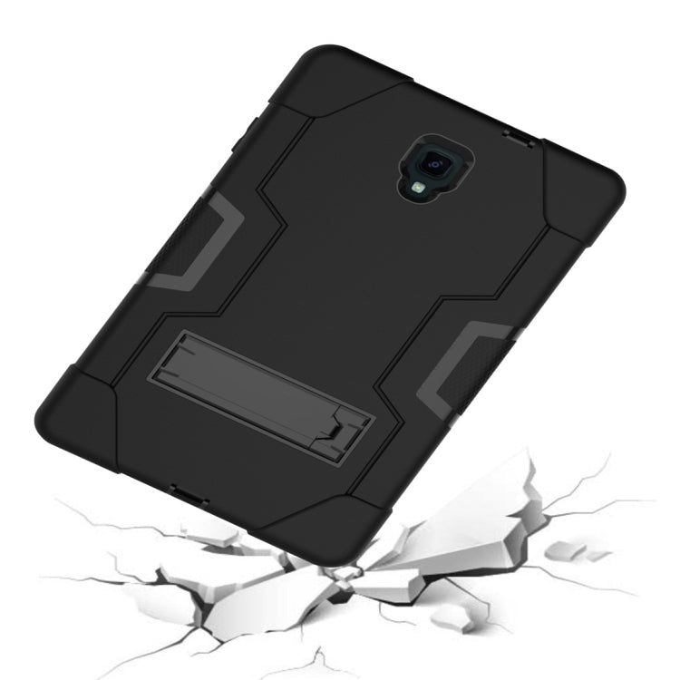 For Galaxy Tab A 10.5 T590  Contrast Color Silicone + PC Combination Case with Holder