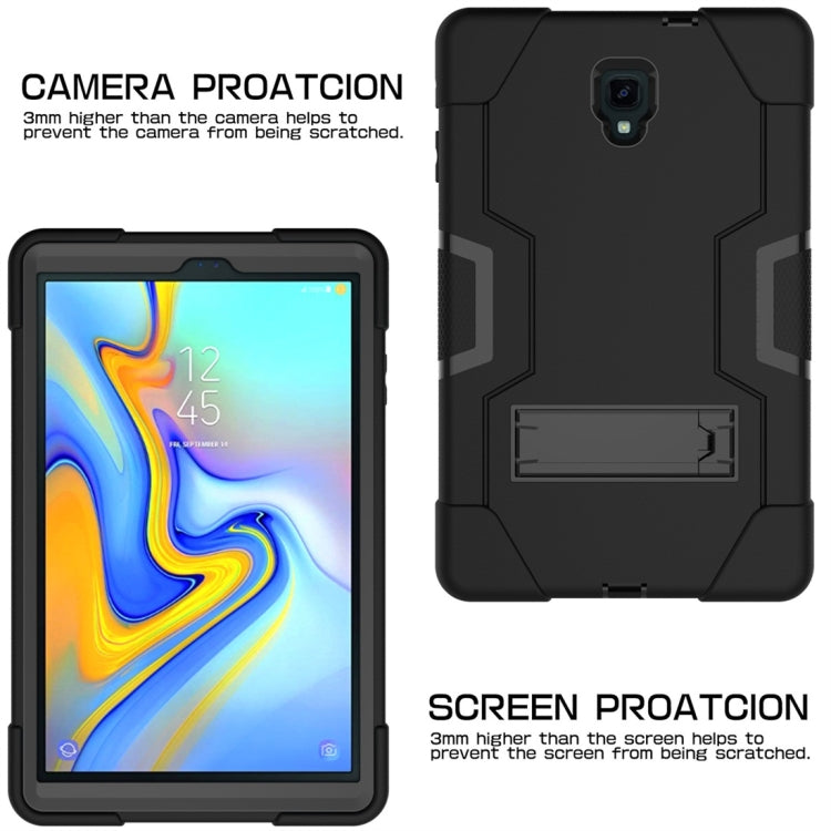 For Galaxy Tab A 10.5 T590  Contrast Color Silicone + PC Combination Case with Holder