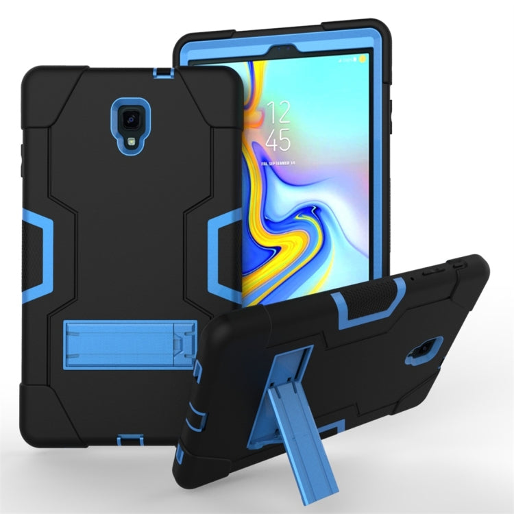 For Galaxy Tab A 10.5 T590  Contrast Color Silicone + PC Combination Case with Holder