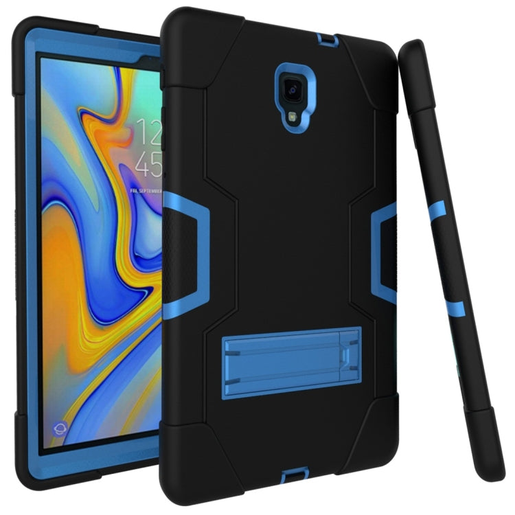 For Galaxy Tab A 10.5 T590  Contrast Color Silicone + PC Combination Case with Holder