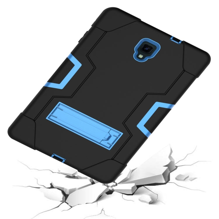 For Galaxy Tab A 10.5 T590  Contrast Color Silicone + PC Combination Case with Holder