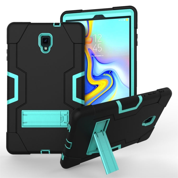 For Galaxy Tab A 10.5 T590  Contrast Color Silicone + PC Combination Case with Holder