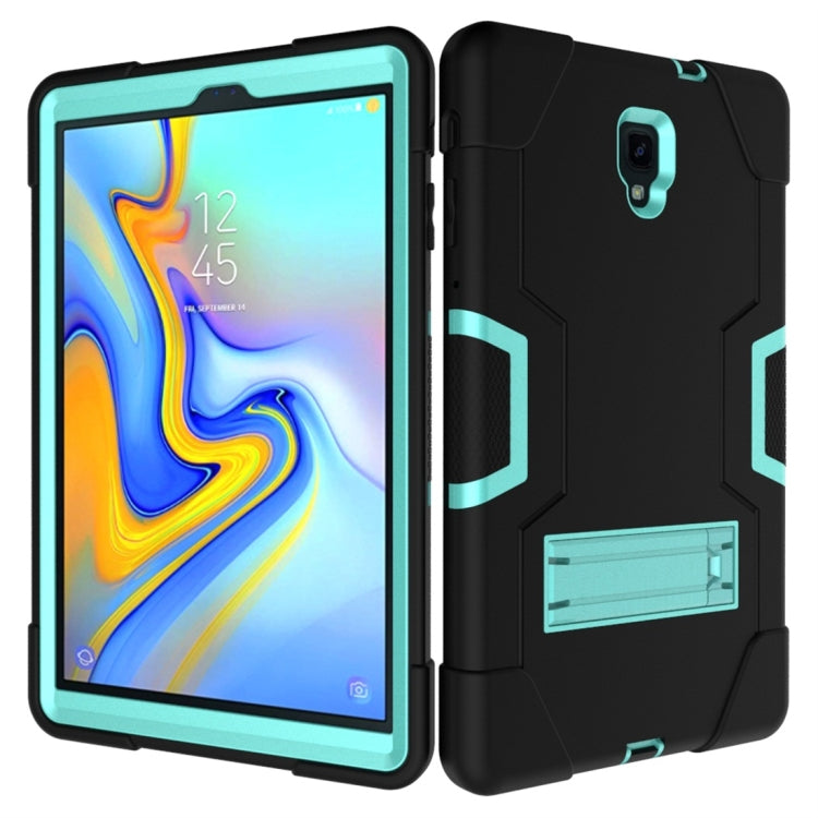 For Galaxy Tab A 10.5 T590  Contrast Color Silicone + PC Combination Case with Holder