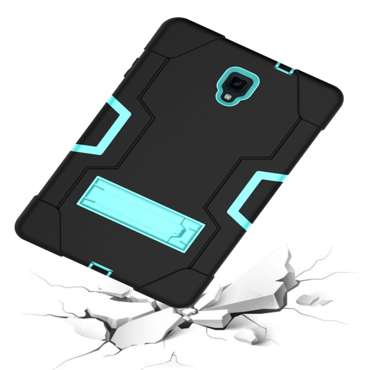 For Galaxy Tab A 10.5 T590  Contrast Color Silicone + PC Combination Case with Holder