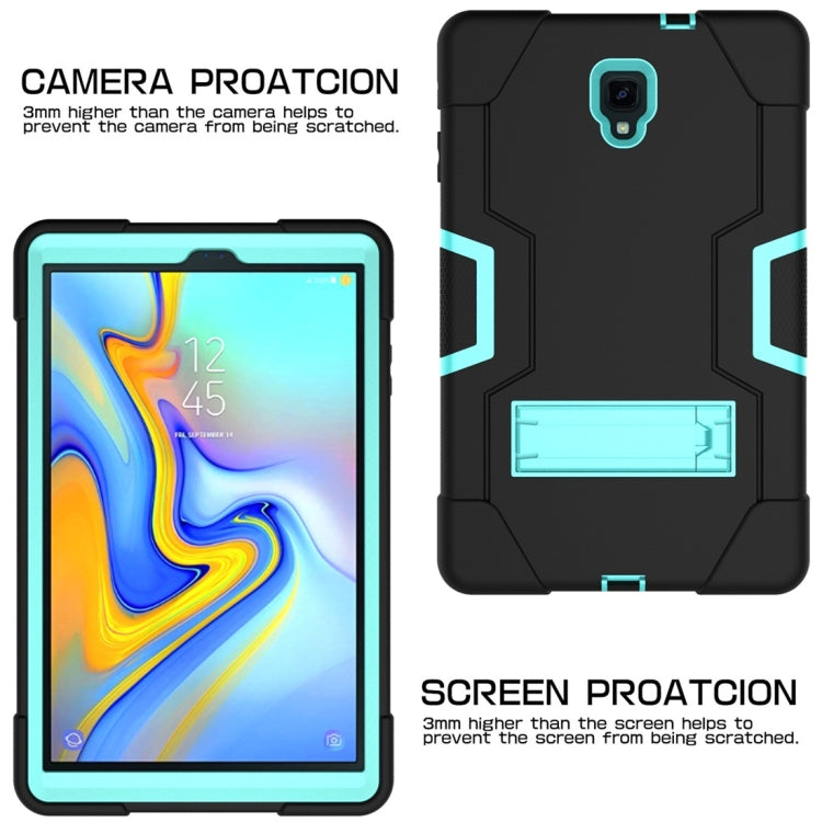 For Galaxy Tab A 10.5 T590  Contrast Color Silicone + PC Combination Case with Holder