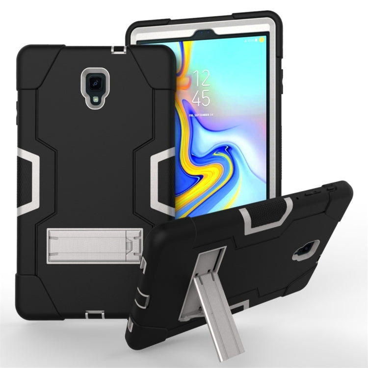 For Galaxy Tab A 10.5 T590  Contrast Color Silicone + PC Combination Case with Holder