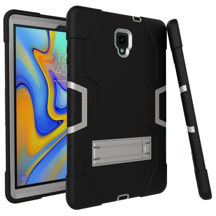 For Galaxy Tab A 10.5 T590  Contrast Color Silicone + PC Combination Case with Holder