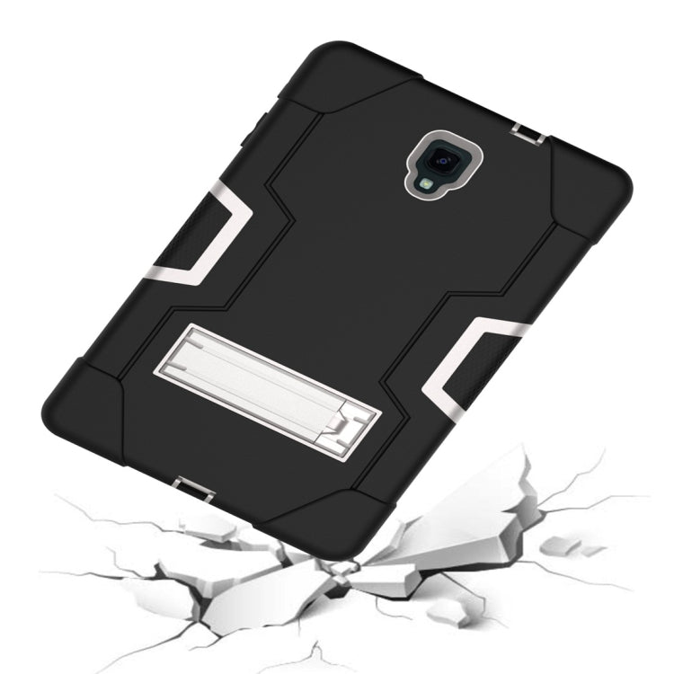 For Galaxy Tab A 10.5 T590  Contrast Color Silicone + PC Combination Case with Holder