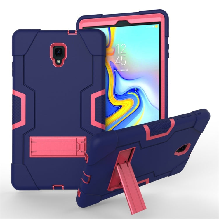 For Galaxy Tab A 10.5 T590  Contrast Color Silicone + PC Combination Case with Holder