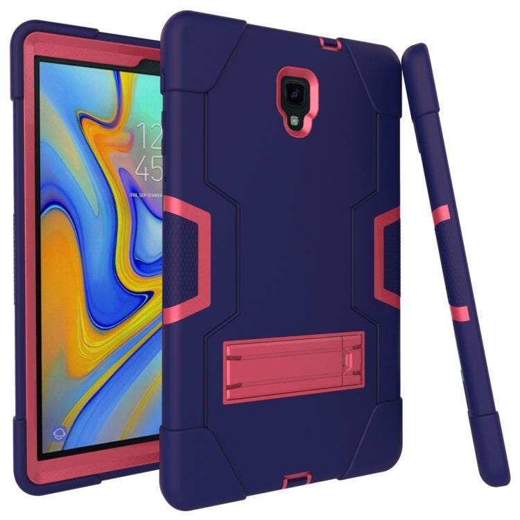For Galaxy Tab A 10.5 T590  Contrast Color Silicone + PC Combination Case with Holder