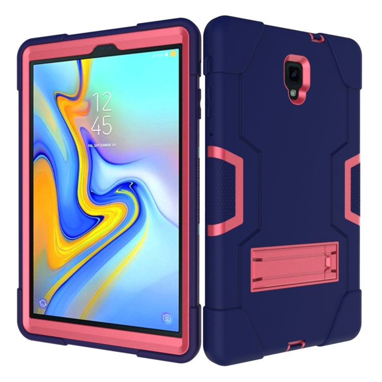 For Galaxy Tab A 10.5 T590  Contrast Color Silicone + PC Combination Case with Holder