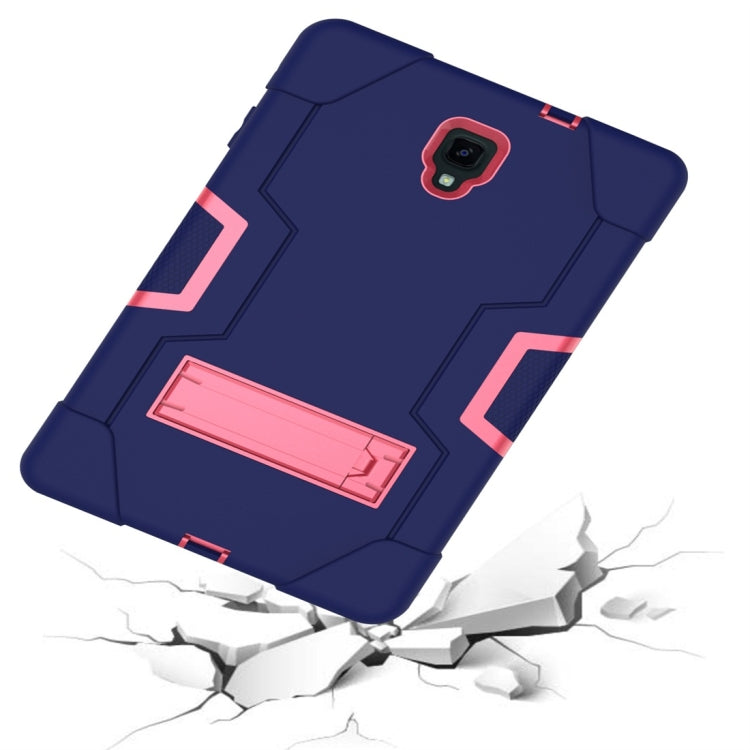 For Galaxy Tab A 10.5 T590  Contrast Color Silicone + PC Combination Case with Holder