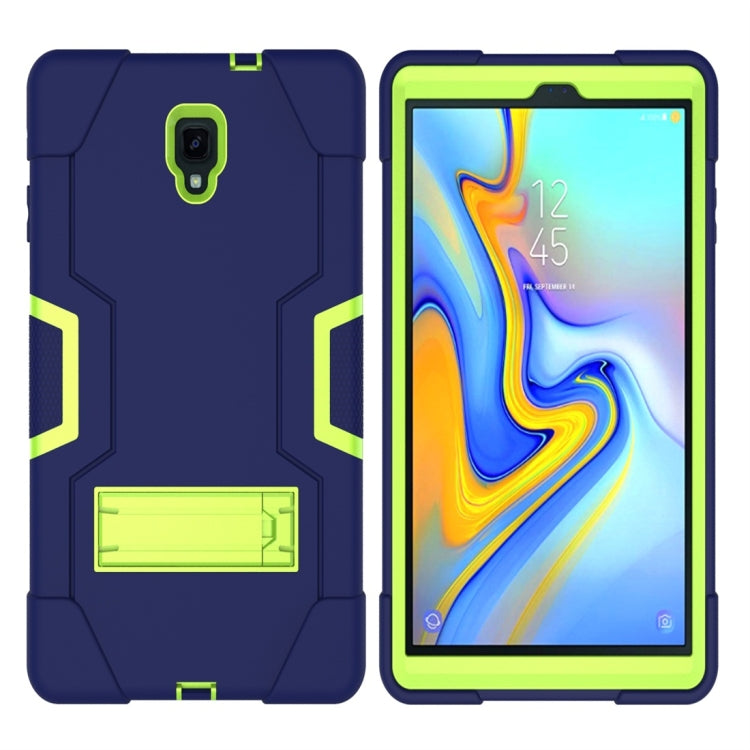 For Galaxy Tab A 10.5 T590  Contrast Color Silicone + PC Combination Case with Holder