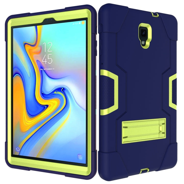 For Galaxy Tab A 10.5 T590  Contrast Color Silicone + PC Combination Case with Holder