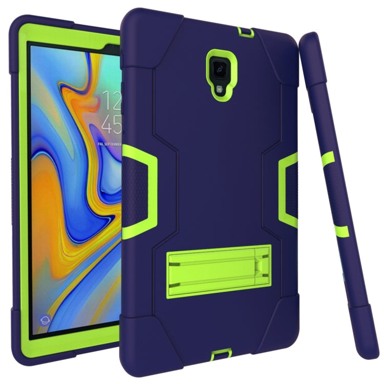 For Galaxy Tab A 10.5 T590  Contrast Color Silicone + PC Combination Case with Holder