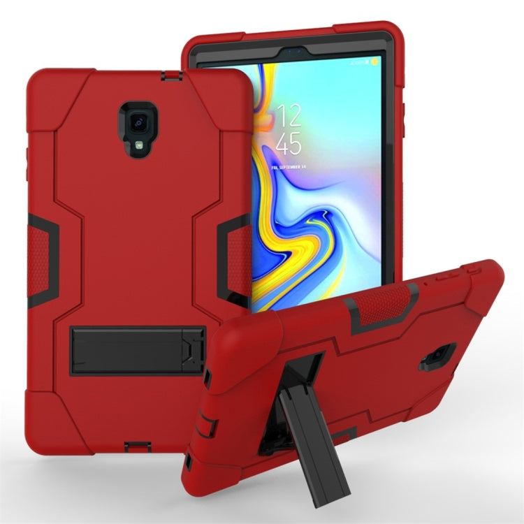 For Galaxy Tab A 10.5 T590  Contrast Color Silicone + PC Combination Case with Holder
