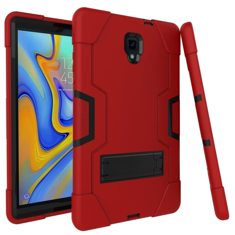 For Galaxy Tab A 10.5 T590  Contrast Color Silicone + PC Combination Case with Holder