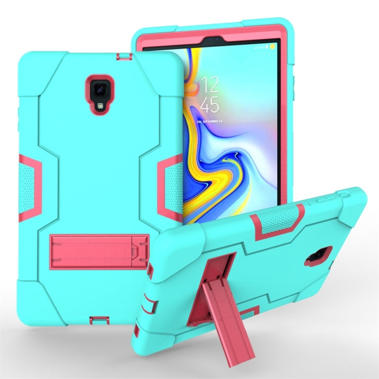 For Galaxy Tab A 10.5 T590  Contrast Color Silicone + PC Combination Case with Holder