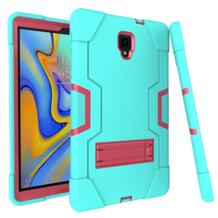 For Galaxy Tab A 10.5 T590  Contrast Color Silicone + PC Combination Case with Holder