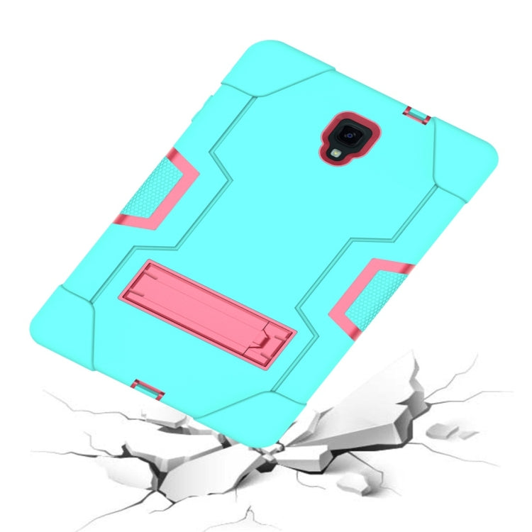 For Galaxy Tab A 10.5 T590  Contrast Color Silicone + PC Combination Case with Holder