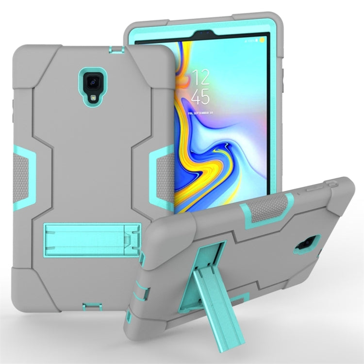 For Galaxy Tab A 10.5 T590  Contrast Color Silicone + PC Combination Case with Holder