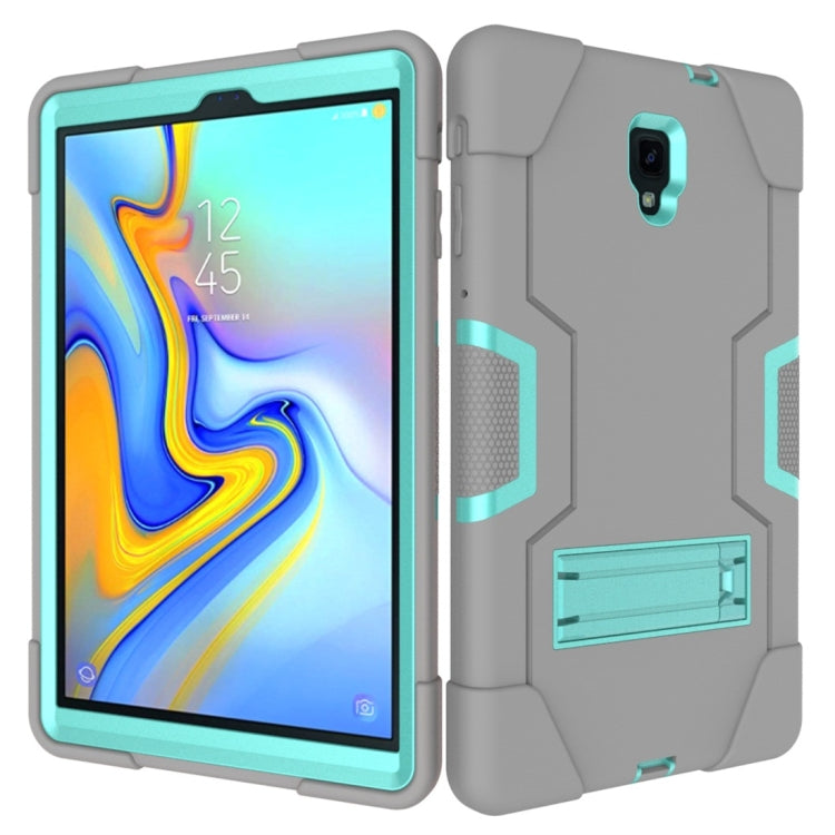 For Galaxy Tab A 10.5 T590  Contrast Color Silicone + PC Combination Case with Holder