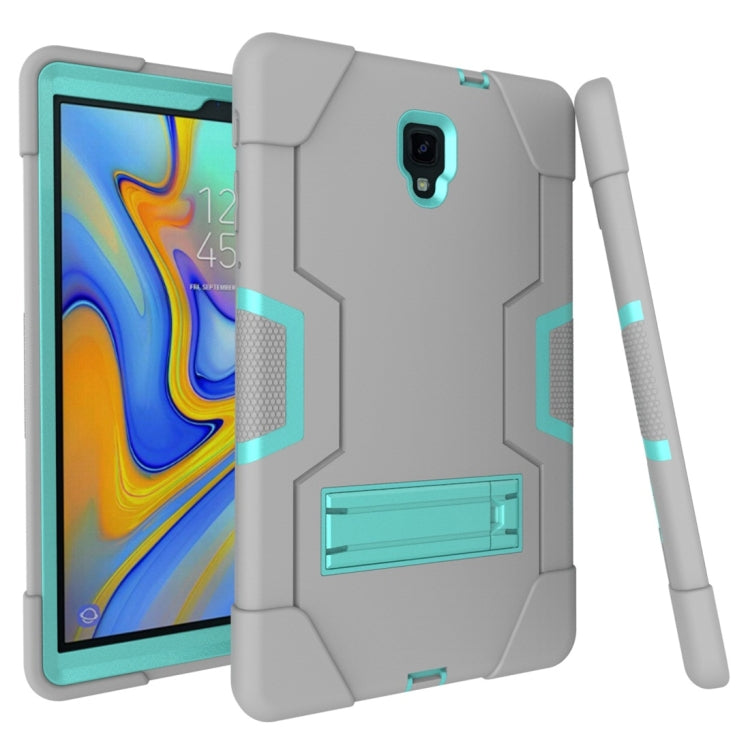 For Galaxy Tab A 10.5 T590  Contrast Color Silicone + PC Combination Case with Holder