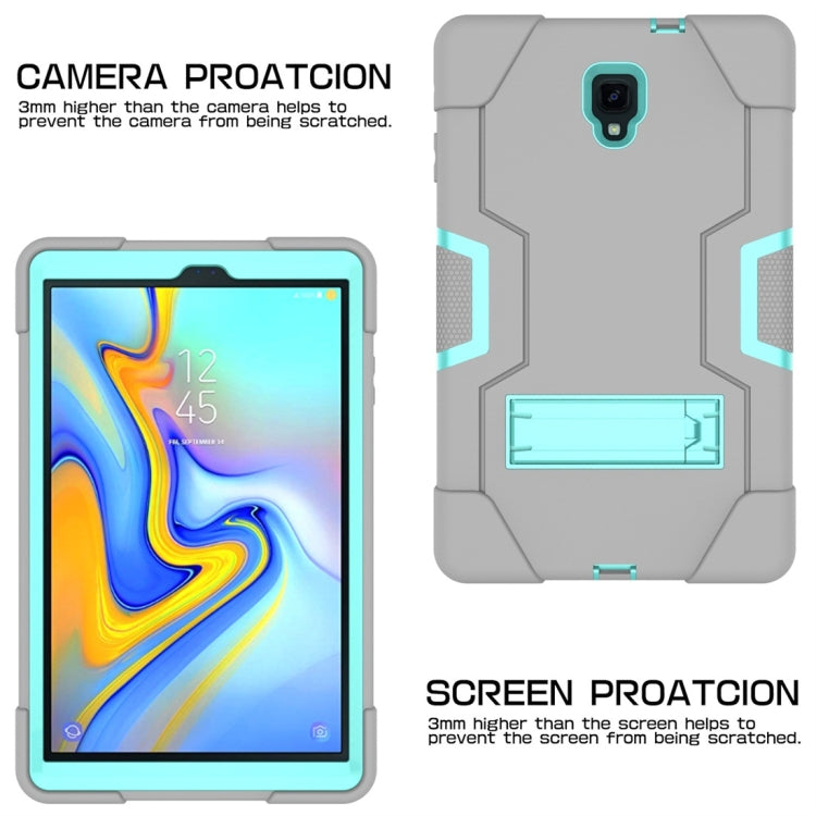 For Galaxy Tab A 10.5 T590  Contrast Color Silicone + PC Combination Case with Holder