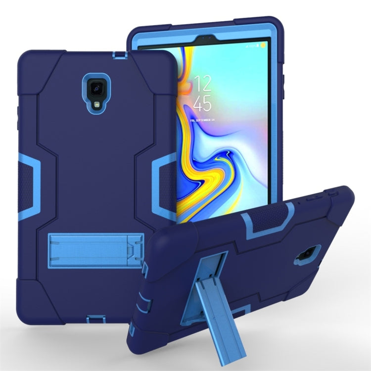 For Galaxy Tab A 10.5 T590  Contrast Color Silicone + PC Combination Case with Holder