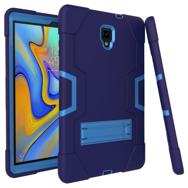 For Galaxy Tab A 10.5 T590  Contrast Color Silicone + PC Combination Case with Holder