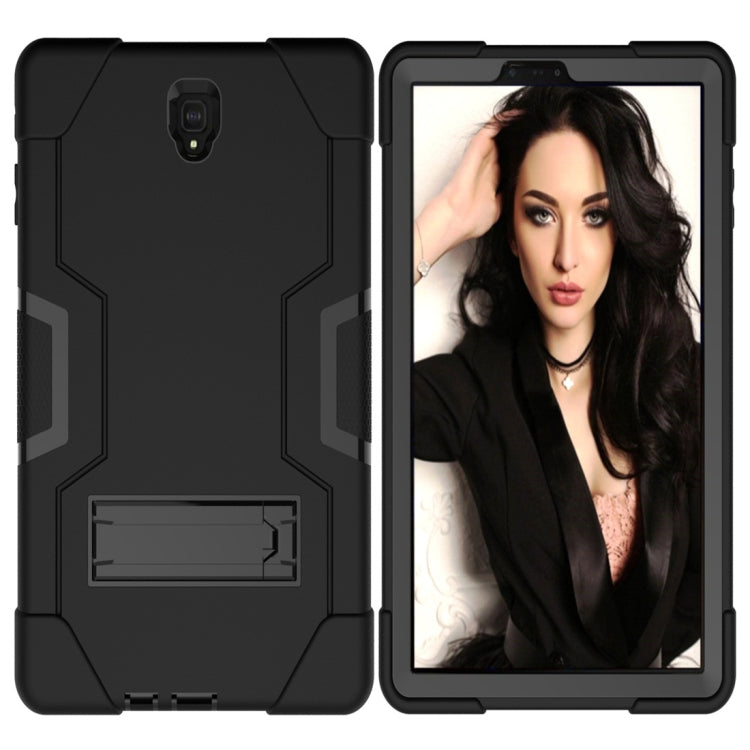 For Galaxy Tab S4 10.5 T830 Contrast Color Silicone + PC Combination Case with Holder