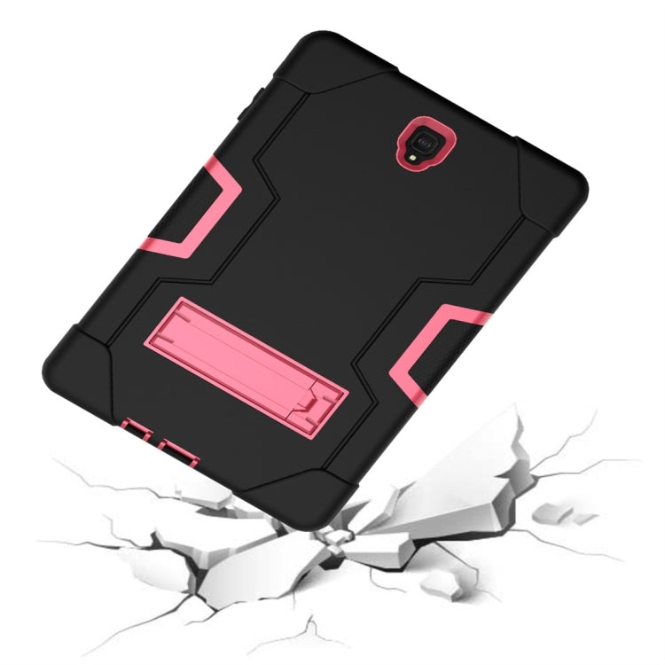 For Galaxy Tab S4 10.5 T830 Contrast Color Silicone + PC Combination Case with Holder