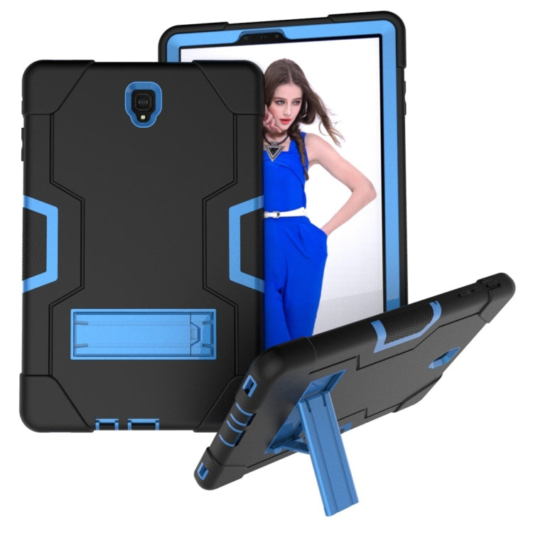 For Galaxy Tab S4 10.5 T830 Contrast Color Silicone + PC Combination Case with Holder