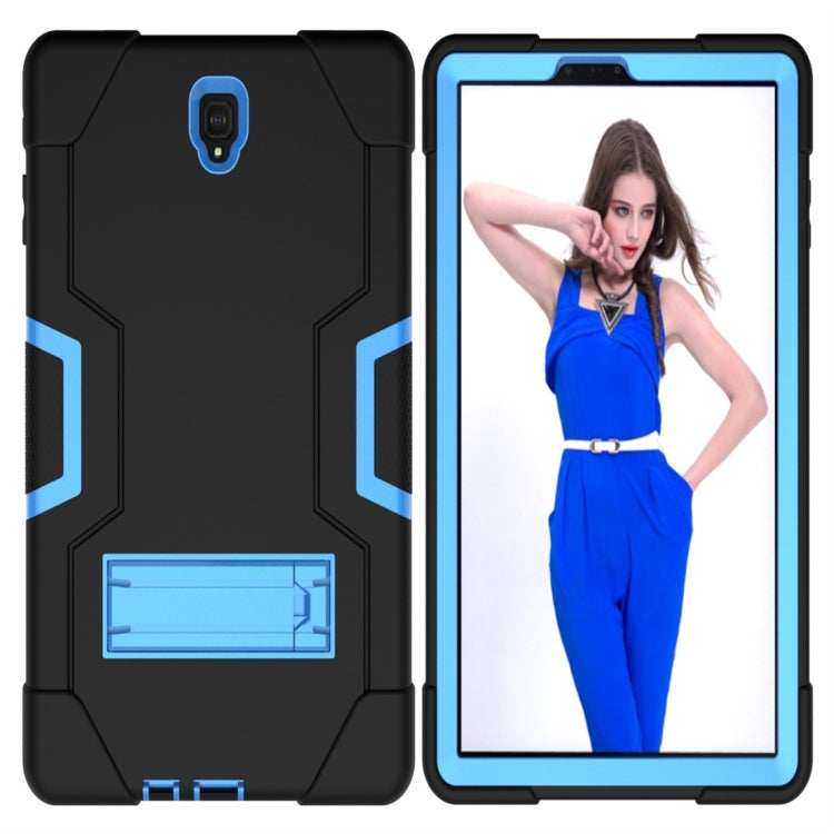 For Galaxy Tab S4 10.5 T830 Contrast Color Silicone + PC Combination Case with Holder