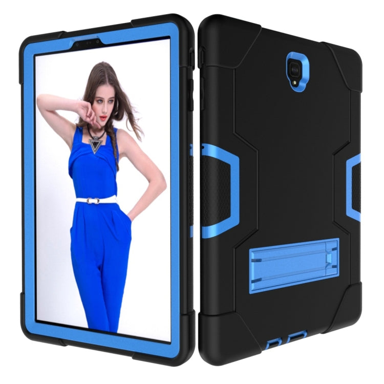 For Galaxy Tab S4 10.5 T830 Contrast Color Silicone + PC Combination Case with Holder