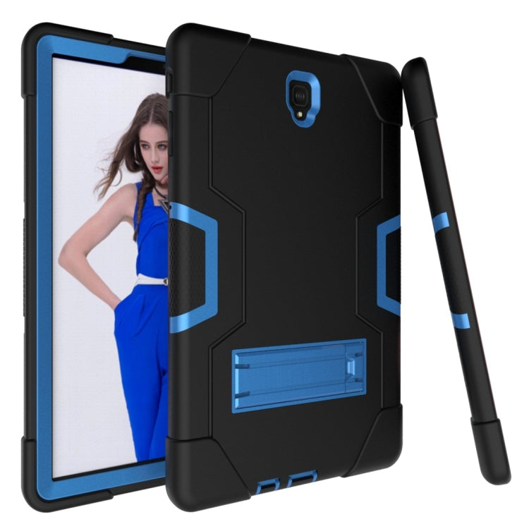 For Galaxy Tab S4 10.5 T830 Contrast Color Silicone + PC Combination Case with Holder
