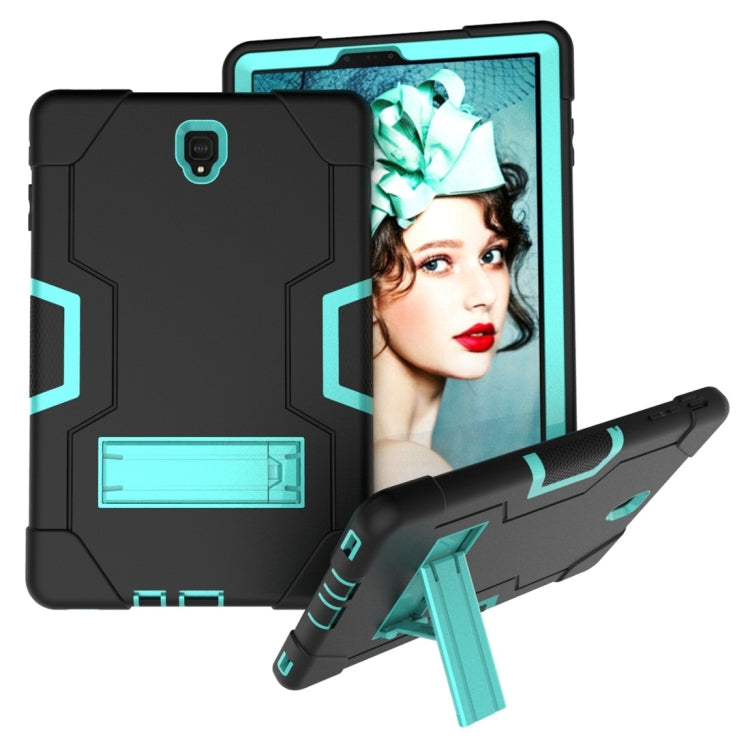 For Galaxy Tab S4 10.5 T830 Contrast Color Silicone + PC Combination Case with Holder