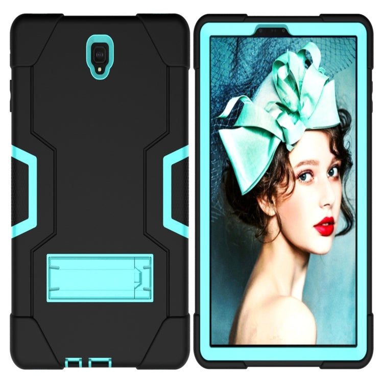 For Galaxy Tab S4 10.5 T830 Contrast Color Silicone + PC Combination Case with Holder