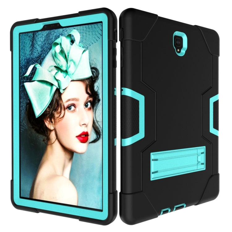 For Galaxy Tab S4 10.5 T830 Contrast Color Silicone + PC Combination Case with Holder